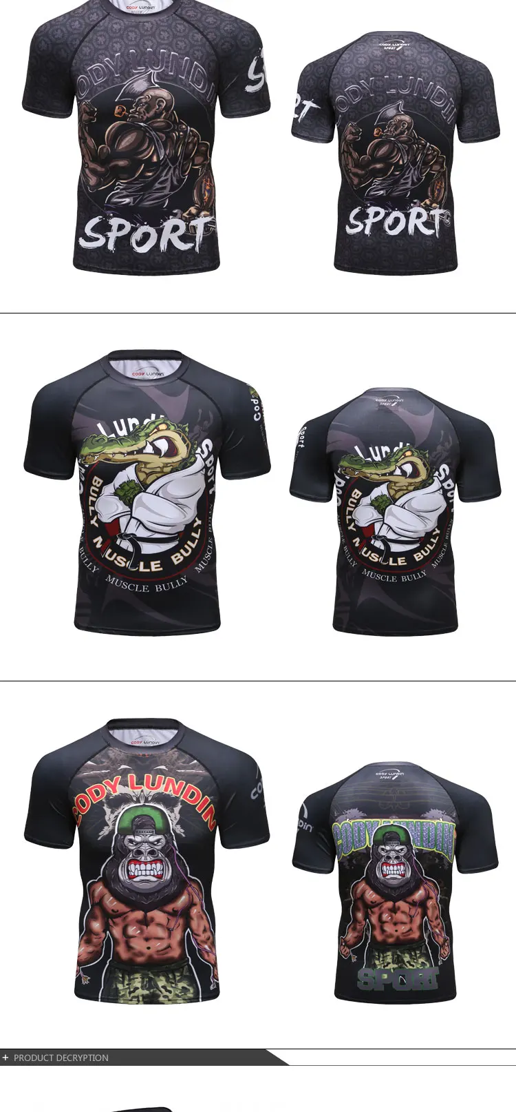 UFC MMA компрессионная рубашка Рашгард короткий рукав 3D принт BJJ Jiu Jitsu Футболка мужская ММА фитнес бодибилдинг Крест fit топы