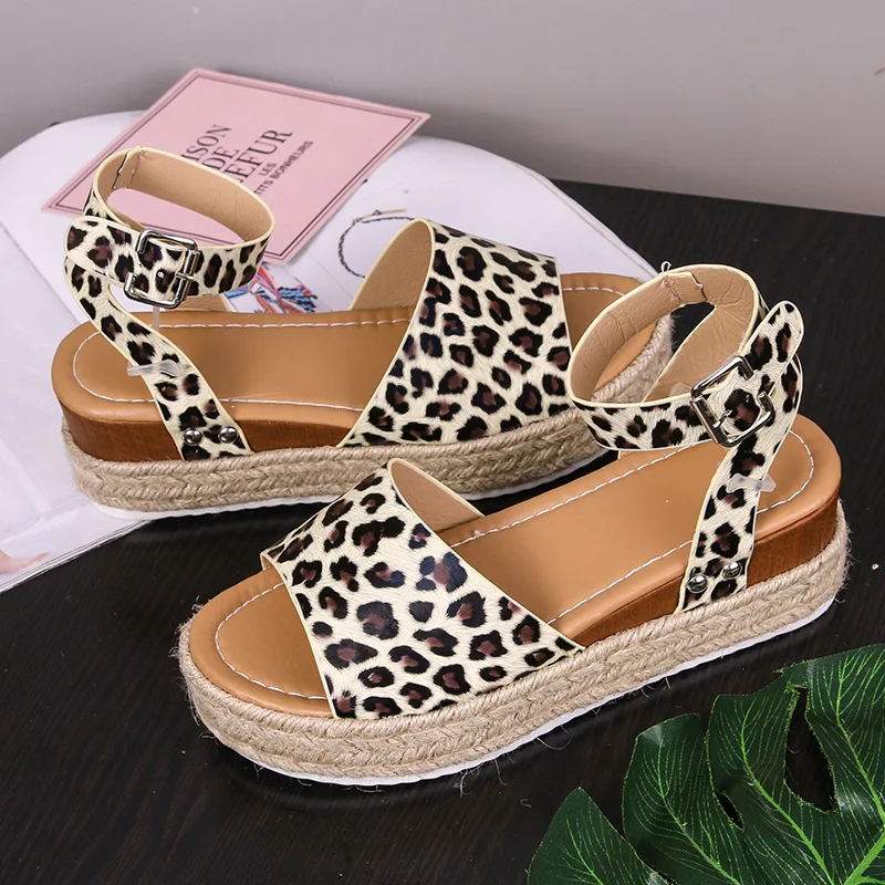 Женская обувь популярные модели на толстой подошве соломенная плетеная женская