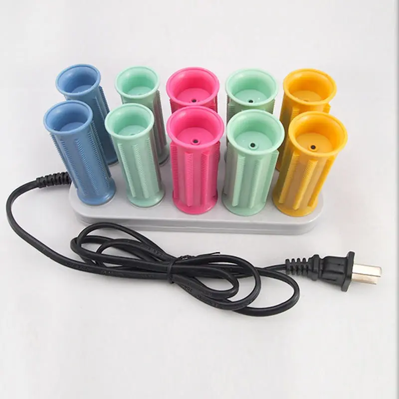10 Pcs/Set Electric Magic Hair Curler Rollers Dry/Wet Bendy Roller Sticks Set Salon Styling Tools Hot Mdf | Красота и здоровье