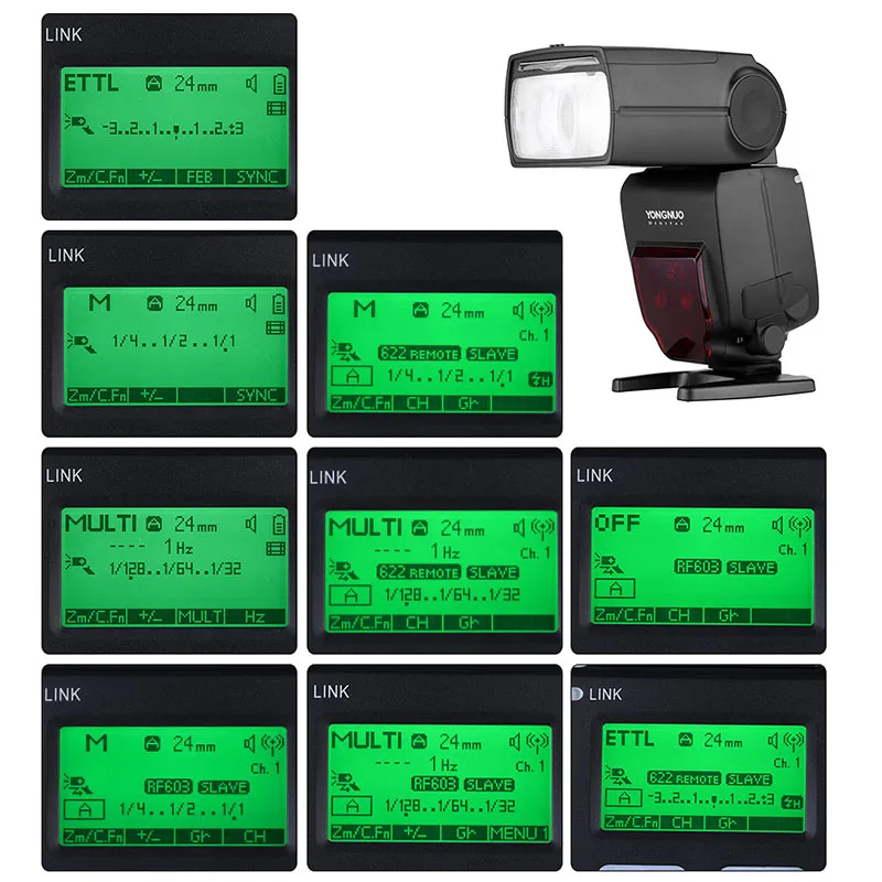 Светодиодная лампа для видеосъемки YONGNUO YN685 2 4G Беспроводной E TTL Вспышка Speedlite Canon