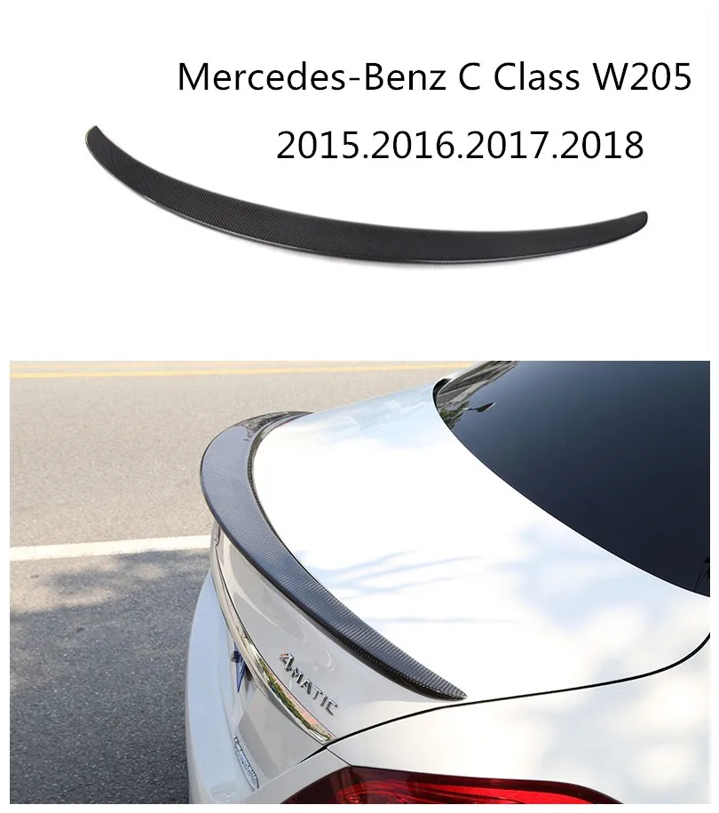 Автомобильный спойлер из углеродного волокна для Mercedes-Benz C Class W205 C63 C180-C400