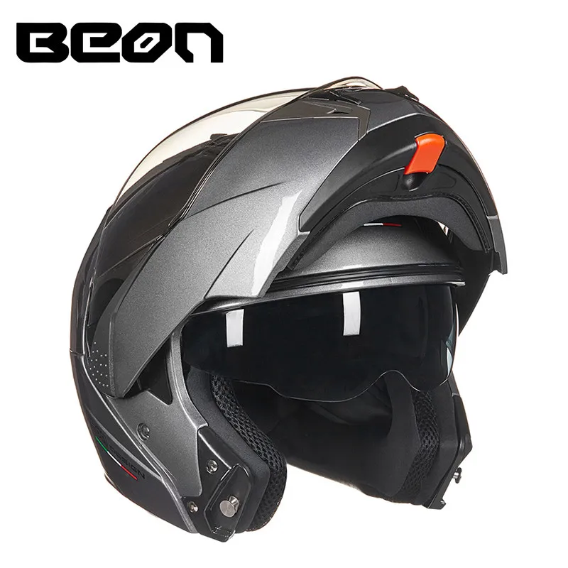 gray Стиль netherland Band BEON moto rcycle шлем b-700 флип-ап мото rbike шлемы casque capacete casco moto из АБС-пластика - Color: gray