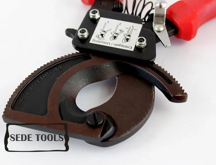 Резак для медных и алюминиевых кабелей с храповым механизмом 32 мм (240 мм2)