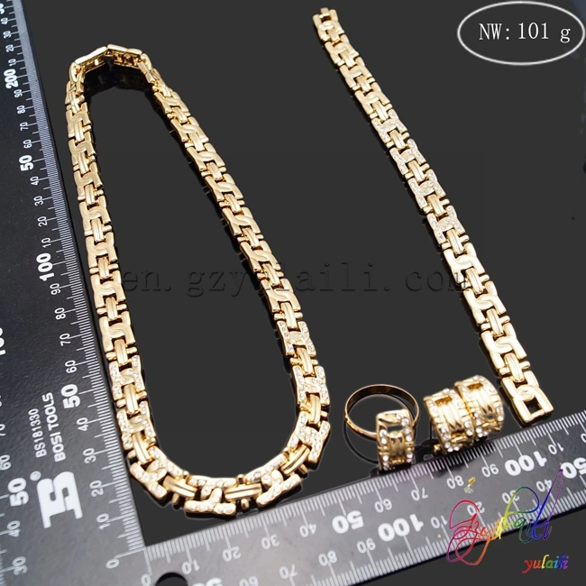 

2017 Bohemian tiny gold color chain jewellery sets women fashionable daily costume jewelry set