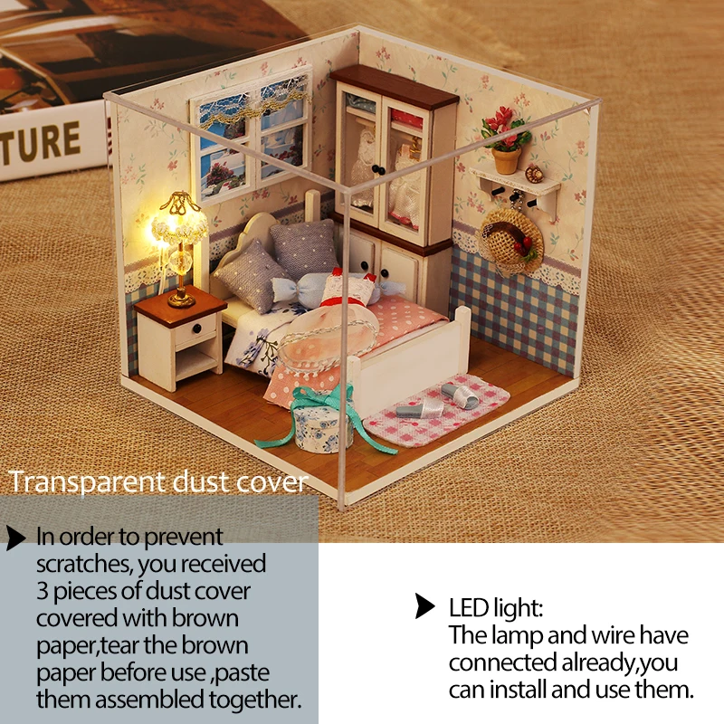 Теплый шепот Кукольный дом DIY 3D миниатюрная мебель кукольный домик игрушки дети