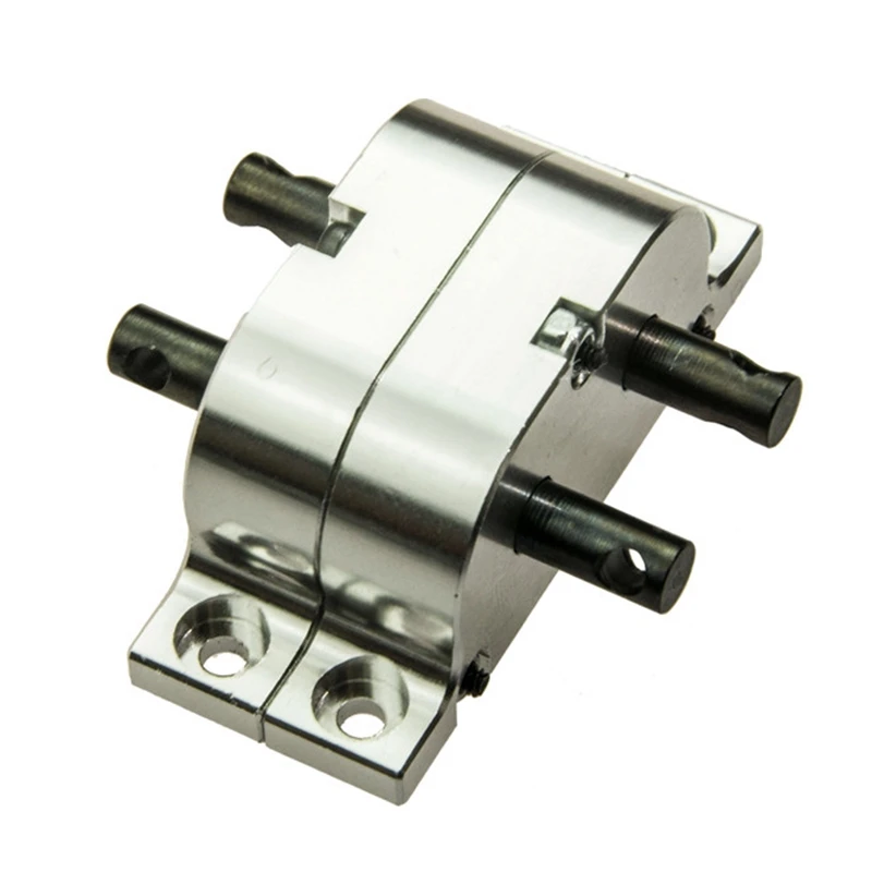 

Upgrade Parts RC Car Crawler 1:10 Silver Metal Transfer Case For RC 1:14 Tamiya Axial SCX10 D90 RC Crawler Truck