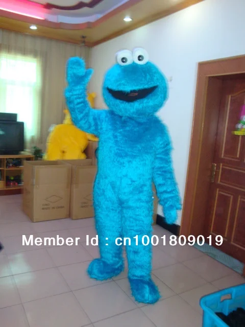 Sesame Street Elmo Blue Monster Mascot Costume Adult Suit EVA | Тематическая одежда и униформа