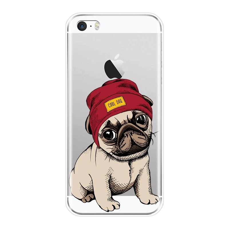 Чехол для телефона Apple iPhone 4 5 5C чехол с рисунком Французский бульдог Щенок каваи