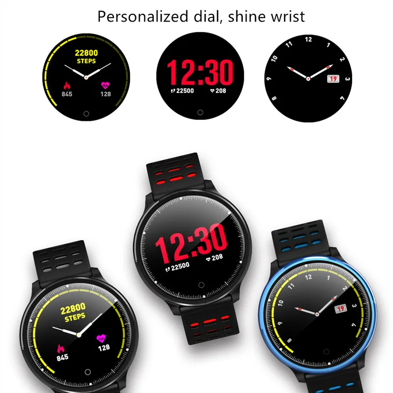 P71 Smart Watch Men's And Women's Heart Rate Blood Pressure Sports Tracker Sleep Fitness IP68 Waterproof Android IOS | Электроника