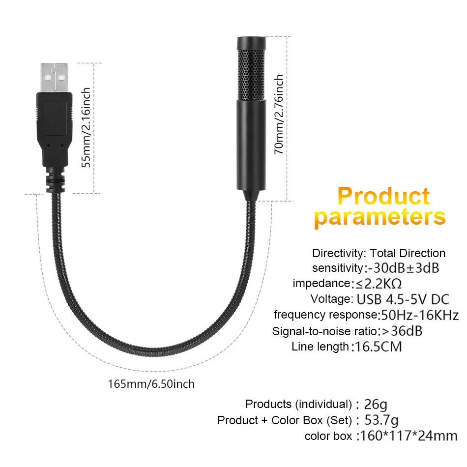 Профессиональный конденсаторный микрофон KEXU для ПК USB-разъем YouTube Facebook прямой