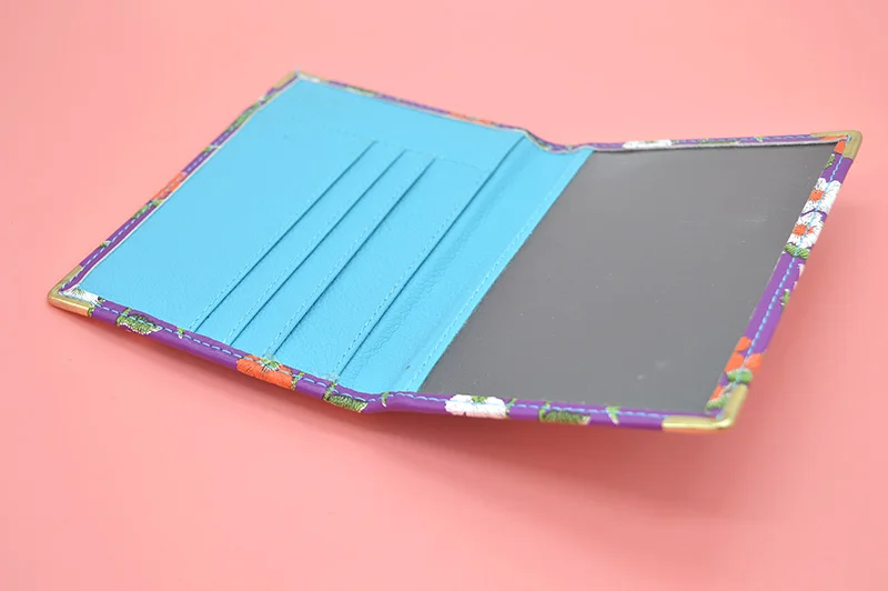 Обложка для паспорта с цветочным принтом и держателем карт|passport printing|printed card