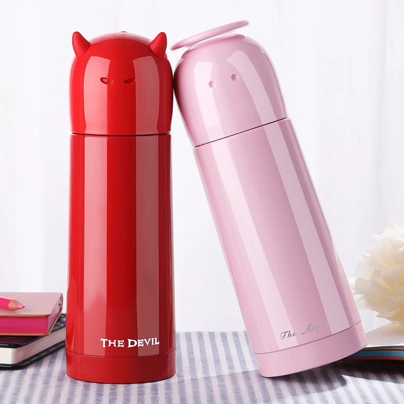 350 мл ангел демон из нержавеющей стали ребенка горячей воды кормления чашки