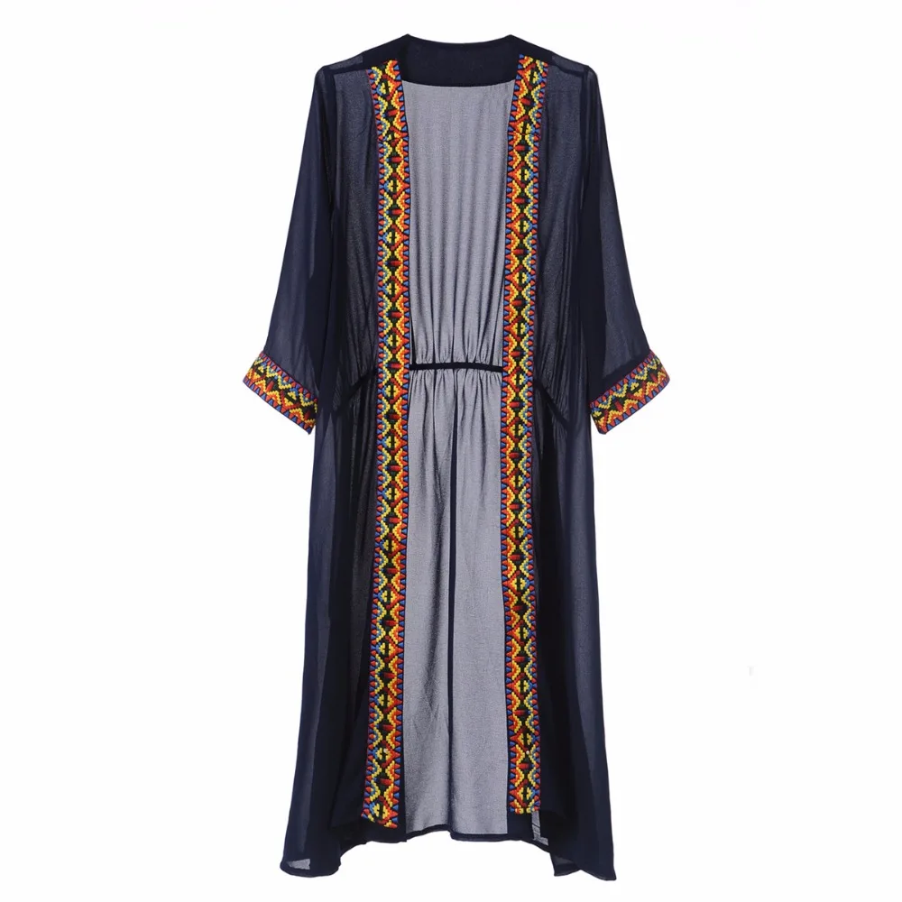 Новинка 2018 года летний Повседневный шифоновый кардиган модный винтажный вязаный