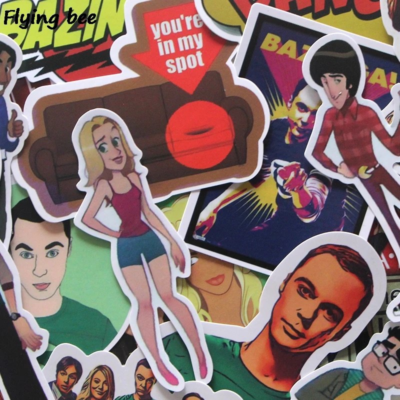 

20sets/lot (17pcs/set) Cool TV shows Funny Stickers DIY Sticker on Luggage Laptop Skateboard Sticker Decoration X0218