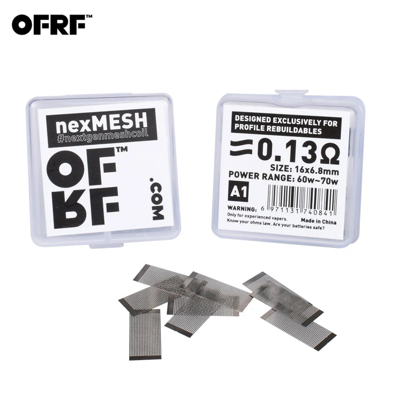 20 шт./2 упаковки OFRF nexMESH тройной плотности сетки A1/SS316L сетки катушки для Wotofo профиль RDA и профиль Unity RTA