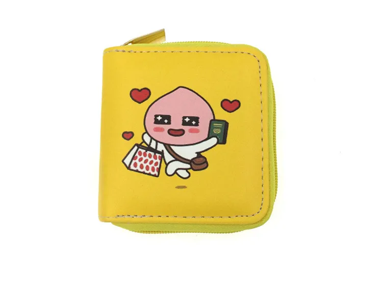 20 short purse JR Новинка, короткий кошелек из искусственной кожи на молнии с рисунком арбуза, панды, кота, кролика, медведя, животных, для девушек, кошелек для денег, ID, карт, кошелек для монет - Цвет: 20 short purse JR