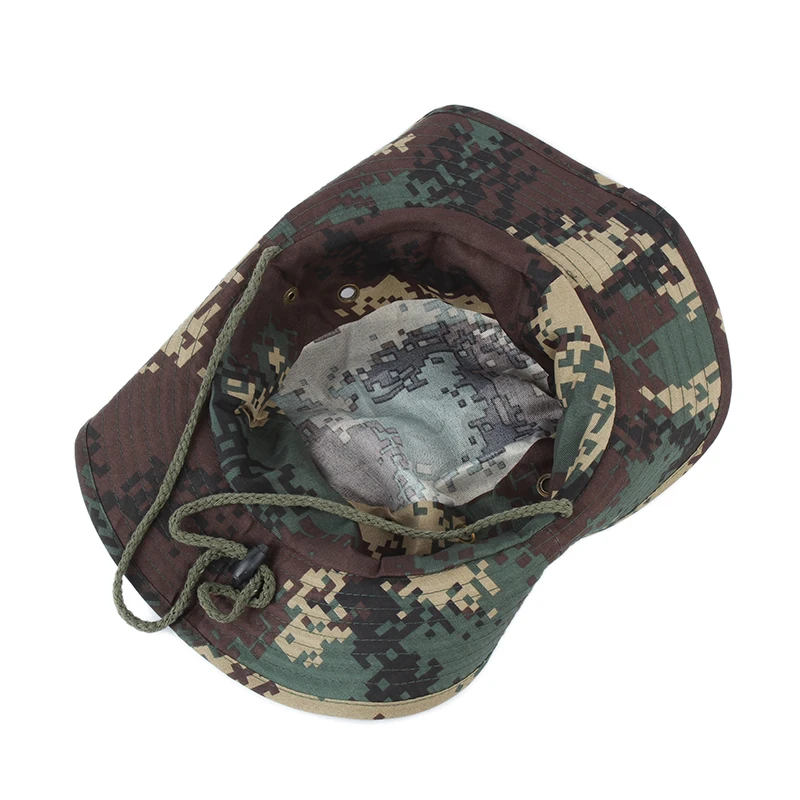 Camouflage Boonie Hat Fashion Military Hunting Bucket Panama Flap Outdoor Fishing Wide Brim hat | Аксессуары для одежды
