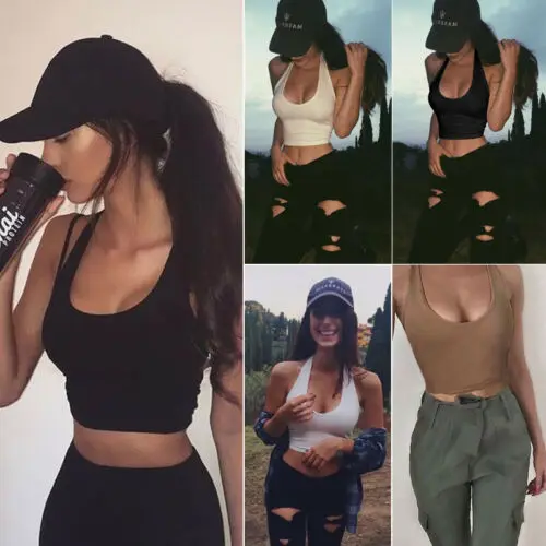 Женский сексуальный Повседневный тонкий жилет без рукавов однотонный