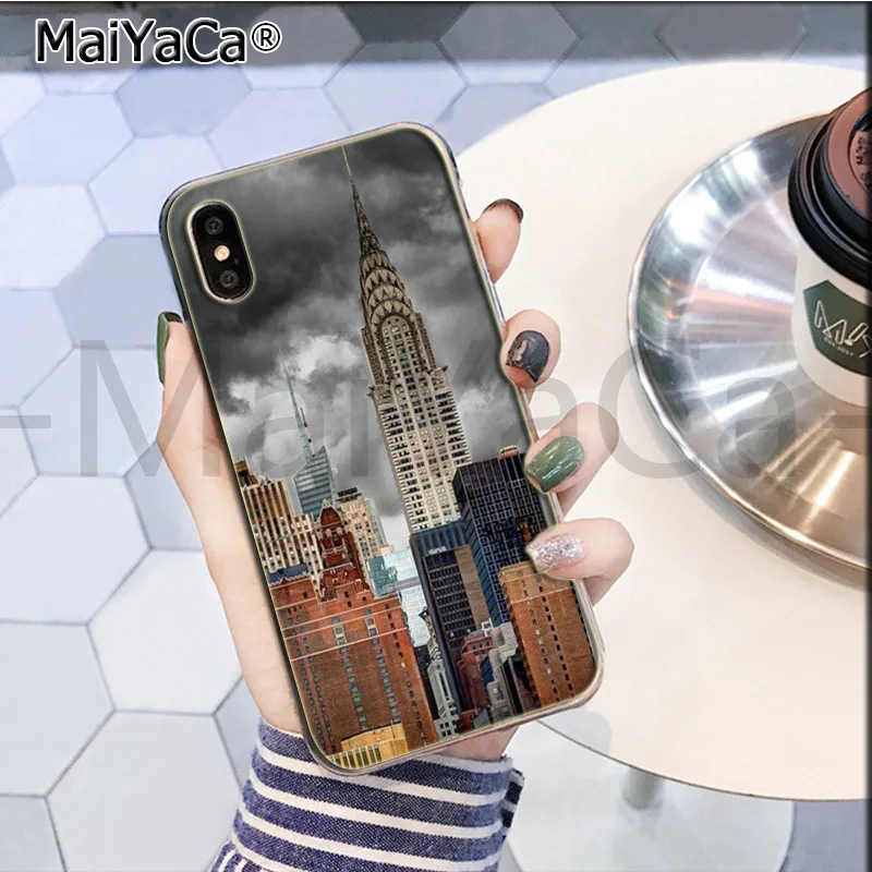 Maiyaca Нью-Йорк Эмпайр Стейт Билдинг чехол для телефона для iphone 11 pro X XS MAX 66S 7 7plus 8Plus 5S SE XR - Цвет: A10