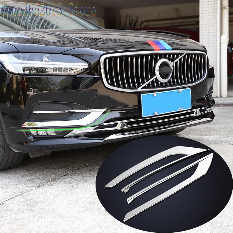 Для Volvo S90 2016 2017 2018 ABS хромированный передний противотуманный светильник накладка