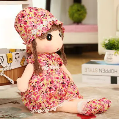 Red Flower Skirt 1 шт. 45 см/60 см/75 см Новинка RagDoll мягкие куклы плюшевые Фил плюшевые Свадебные Тряпичные куклы милые игрушки Милая модель для девочек детский подарок на день рождения - Цвет: Red Flower Skirt
