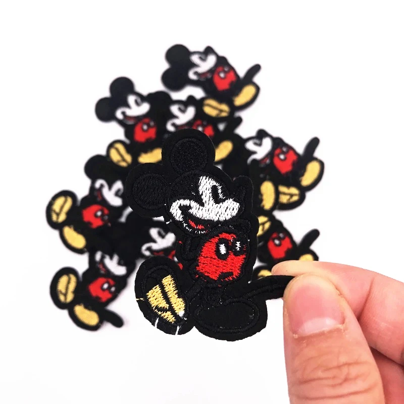 10 шт. вышитый мышкой патч для одежды утюжок на шитье аппликация Ткань DIY украшения