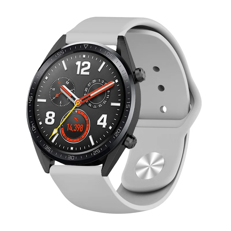Сменные спортивные силиконовые 22 мм ремешки для часов huawei Watch GT Honor Magic Black man спортивный браслет ремень для huawei GT Active