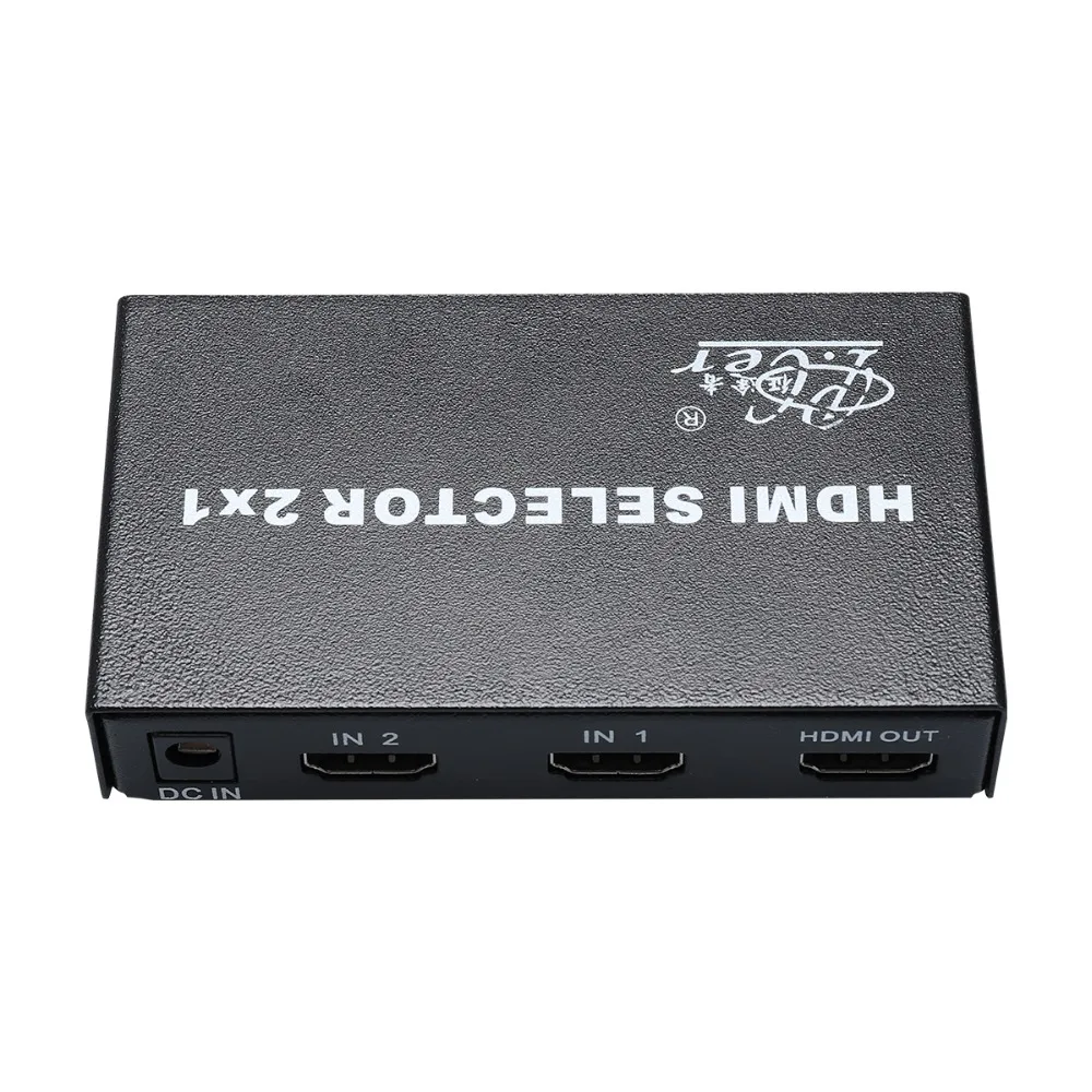 Pcer Hdmi Разделительный Переключатель Выбор 1920*1080P Переключатель 2x1 Адаптер 2 в 1 Выходной Конвертер для PS4/3 ТВ-приставка
