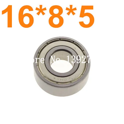 Стальной подшипник качения 16*8*5 мм для масштаба 1/8 HSP 85763 81070 Himoto RC автомобилей 80 шт.