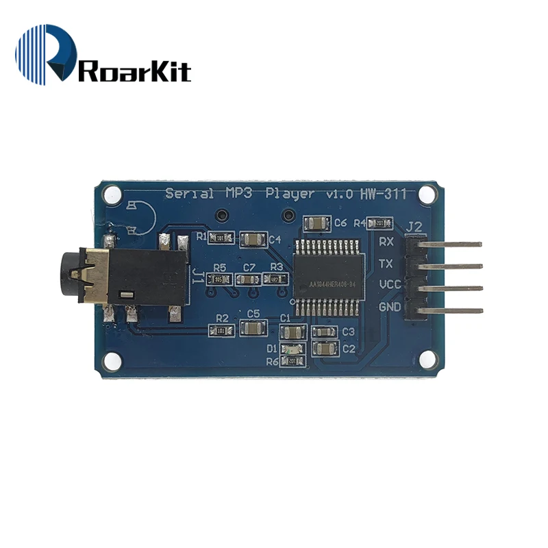 Последовательный модуль музыкального MP3 плеера YX5300 UART для Arduino AVR ARM PIC CF Micro SD SDHC