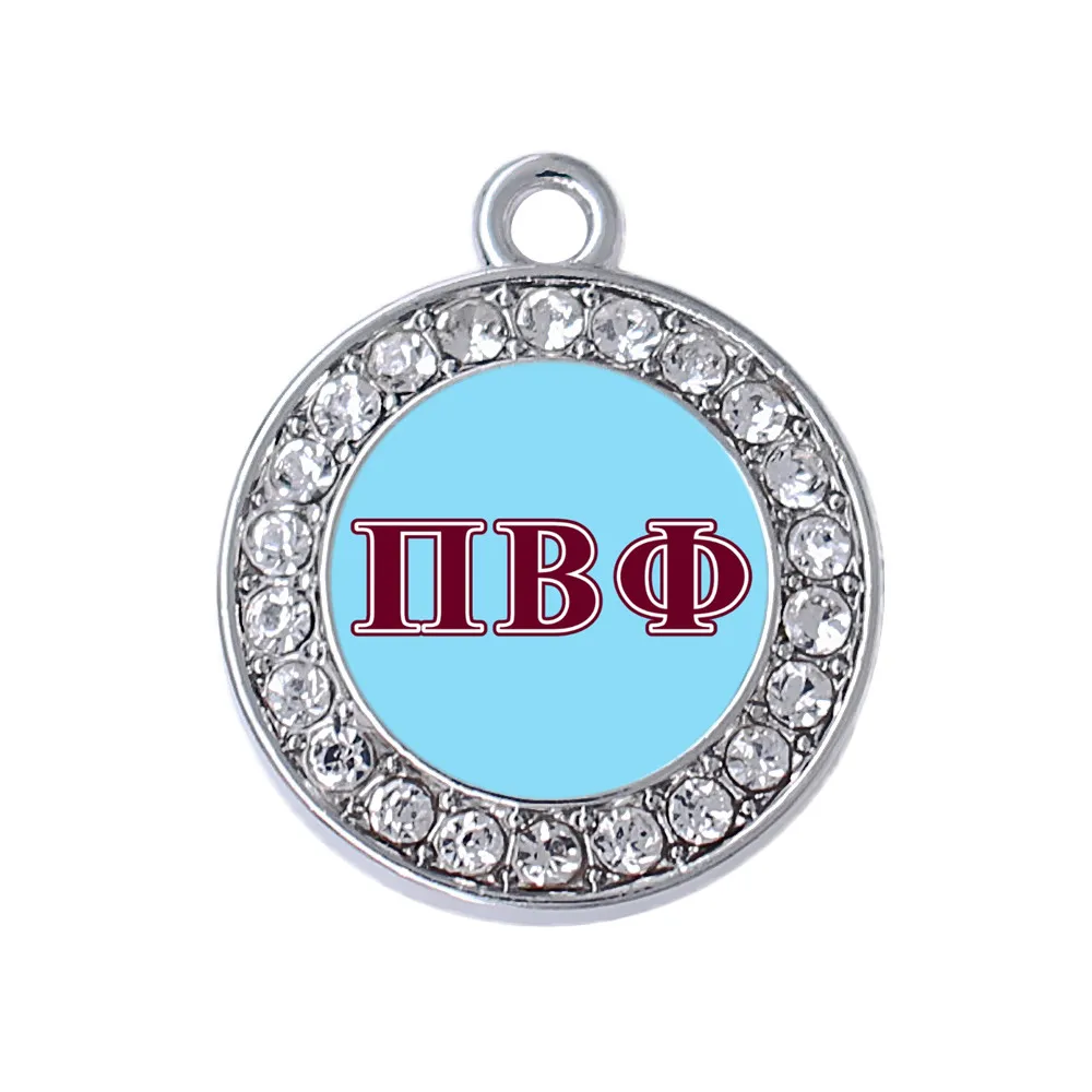 Металлическая наклейка с двойным носом греческие буквы Pi Beta Phi подвеска подвески