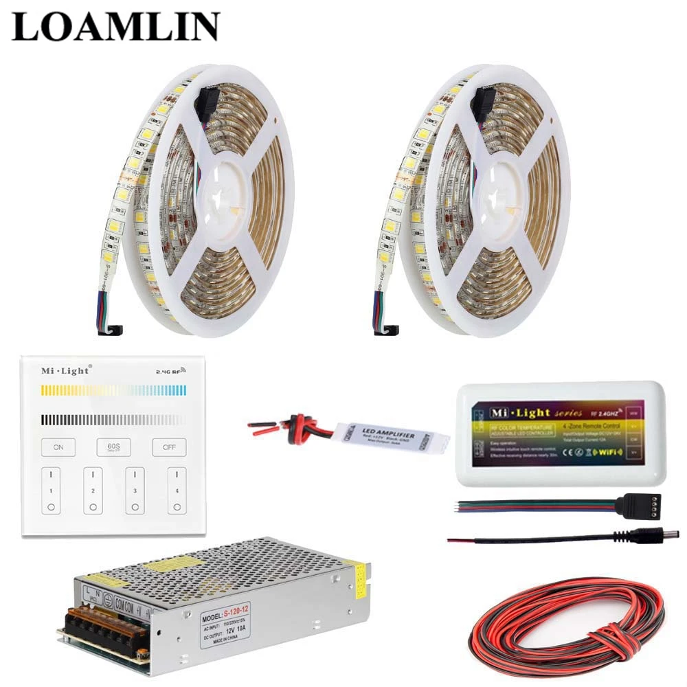 Светодиодная лента 5050SMD Цветовая температура (CCT) 2 4G Milight B2 Сенсорная панель Led