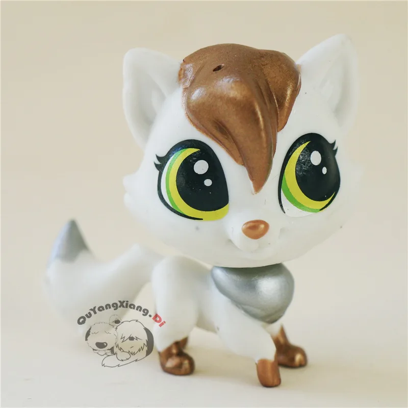 

CWM050 Pet Shop Animal White golden cat doll action Figure kitten