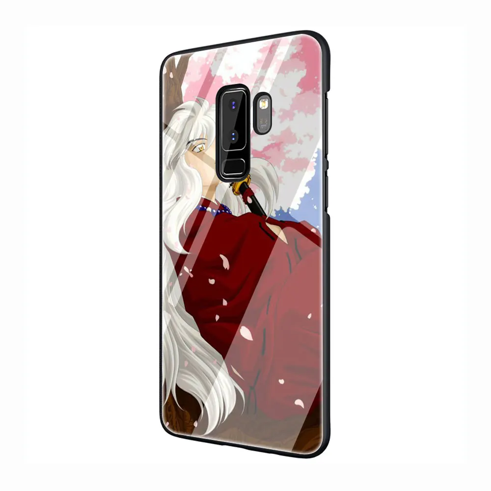 G6 Inuyasha Аниме закаленное Стекло Телефон чехол для Galaxy S7 edge S8 9 10 Plus, Note 8, 9, 10, A10 20 30 40 50 60 70 - Цвет: G6