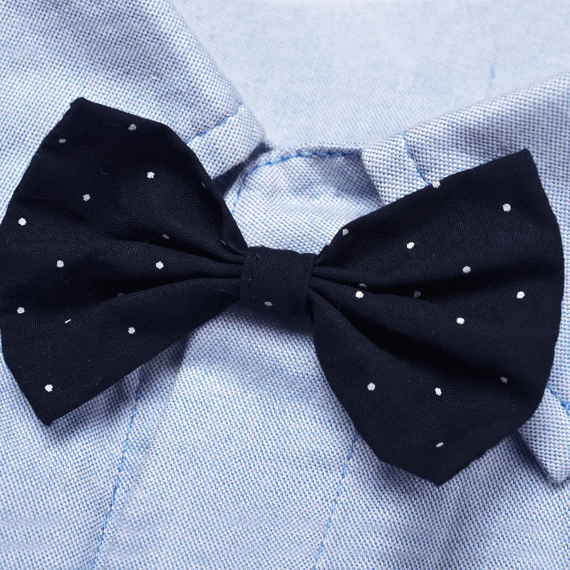 Комплекты одежды для маленьких мальчиков на весну и осень рубашка с галстуком