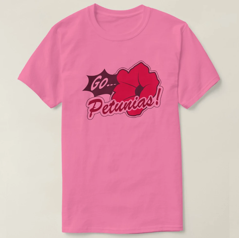 Печатные Для мужчин футболка хлопок короткий рукав Go... Петунии! (httptiny. ccjensenshirts)