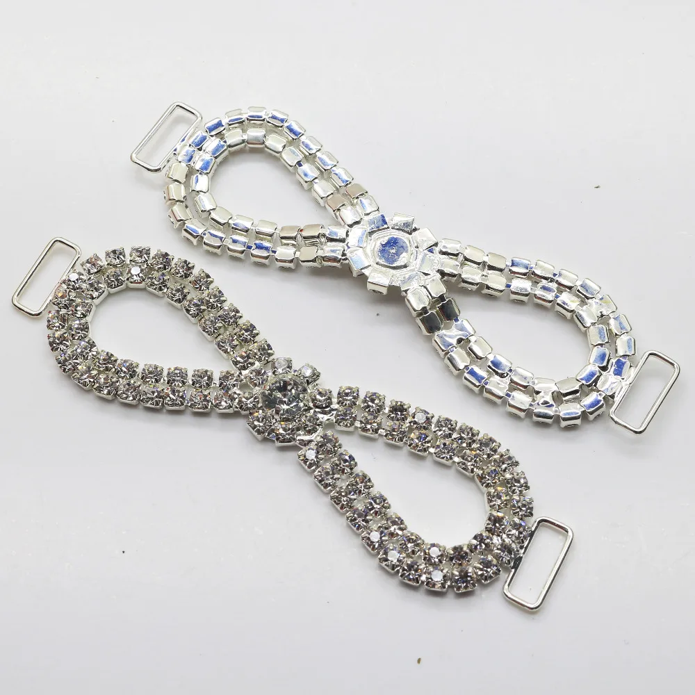 4 шт./лот полностью хрустальные стразы бикини соединители Пряжка/сумка Пряжка