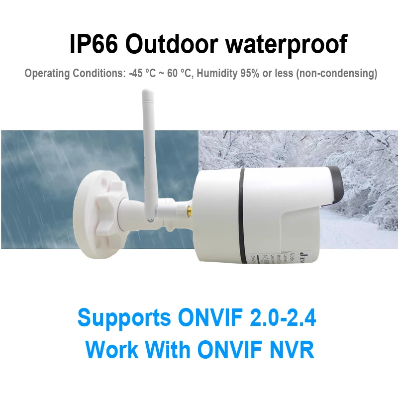 Ip-камера Wifi 1080P 960P 720P наружная система видеонаблюдения 3 метра адаптер питания беспроводной аудио ONVIF hd-камера домашняя камера