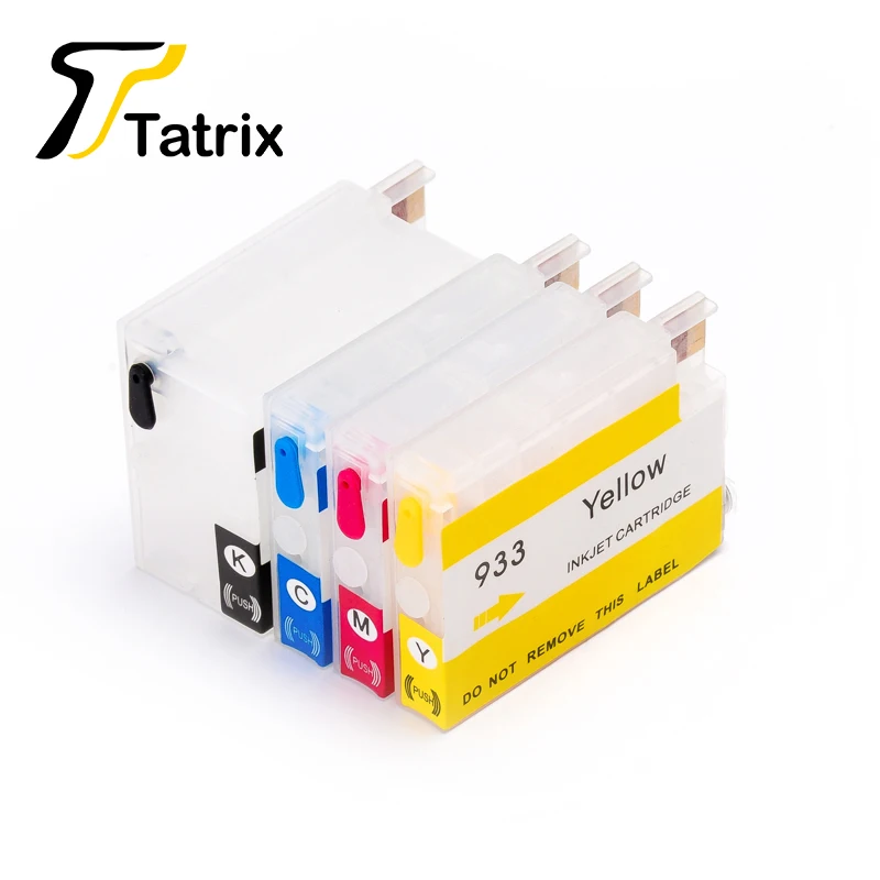 Tatrix для HP 932 933 932XL 933XL многоразовый чернильный картридж Officejet 6600 H711a H711g 6100 6700 7110