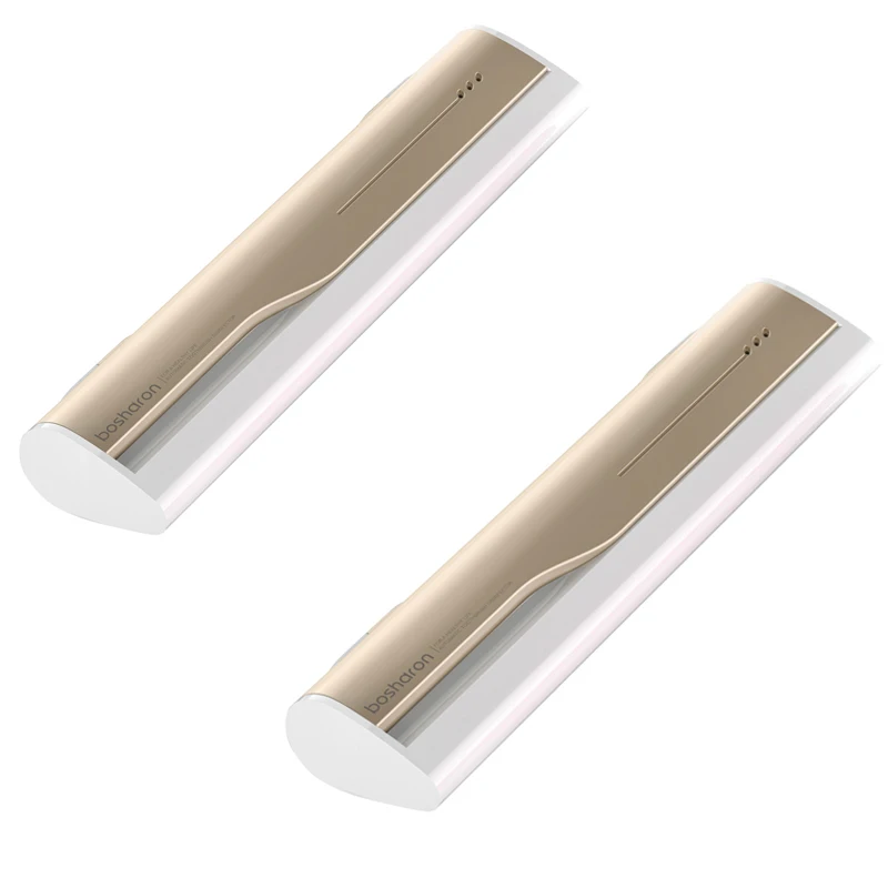 2 pcs Gold Портативный держатель для зубных щеток УФ дезинфицирующее средство USB перезаряжаемая Автоматическая дезинфекция зубная щетка для путешествий коробка аксессуары для ванной комнаты - Цвет: 2 pcs Gold