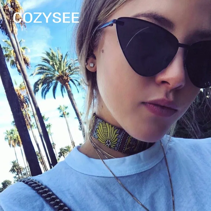 2018 новые сексуальные роскошные милые зеркальные солнцезащитные очки с кошачьим