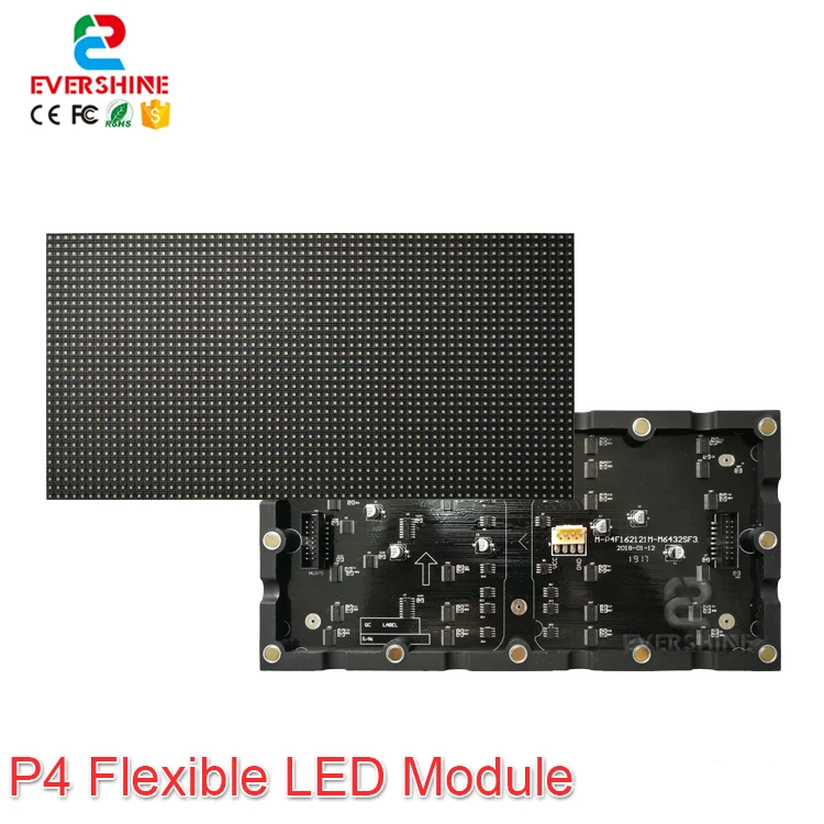 Evercollection tvision высококачественный комнатный RGB полноцветный P4 гибкий светодиодный