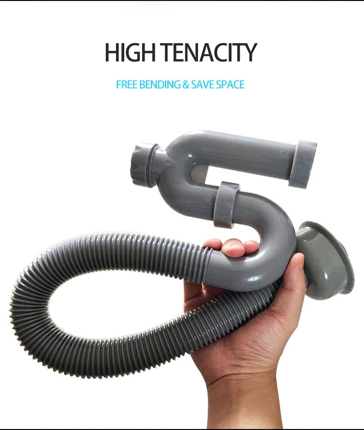 Zhang Ji ванная комната S изгиб пластиковый шланг слива воды Набор Кухня Fanish Многофункциональный дезодорирующая раковина сливная труба