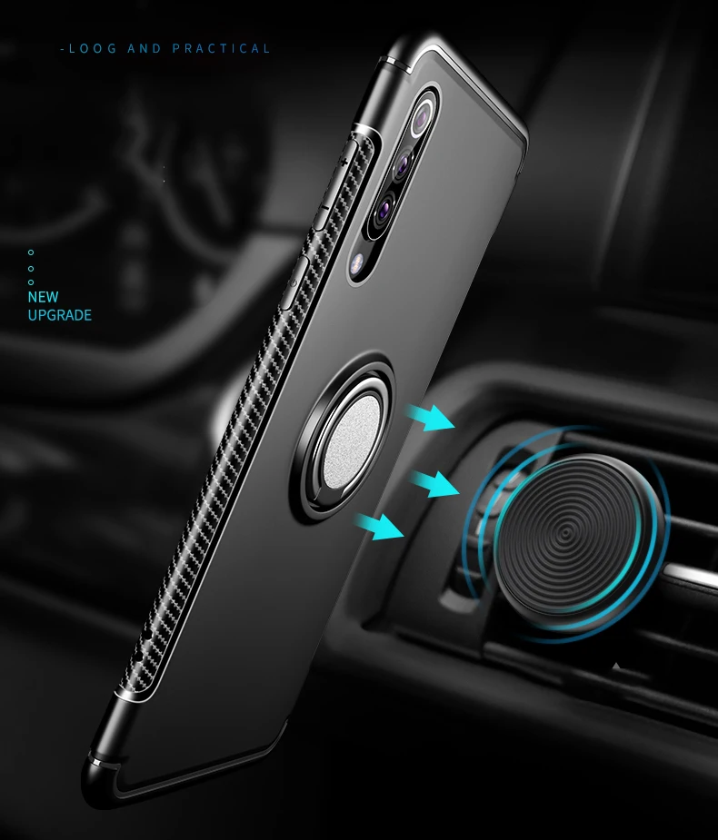 360 кольцевой держатель чехол для телефона XiaoMi Mi 8 9 SE A1 A2 Lite Mix 2 2s RedMi Note 7 6 5 Pro 5A PRIME S2 F1
