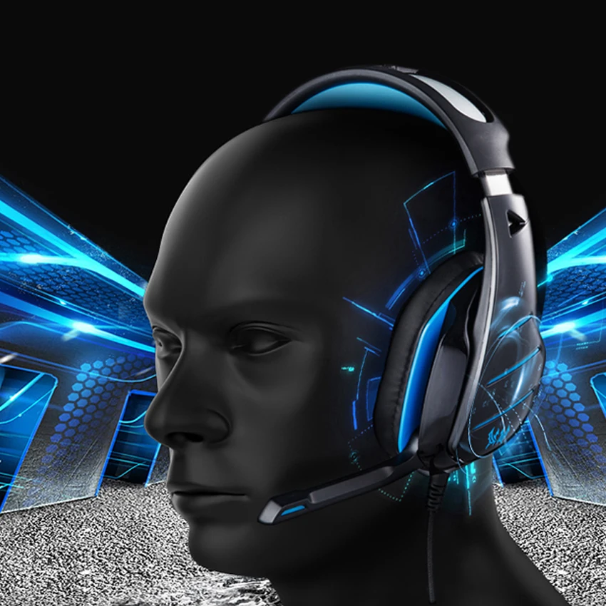 KOTION EACH GS800 лучшие Проводные Игровые наушники Басовый шлем Компьютерная гарнитура