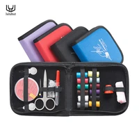 luluhut portable mini traveling sewing kits bag with color needle threads scissor pin sewing set outdoor household sewing tools