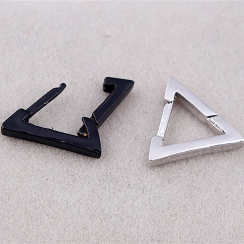 1 шт. базовые геометрические треугольные квадратные маленькие серьги кольца для