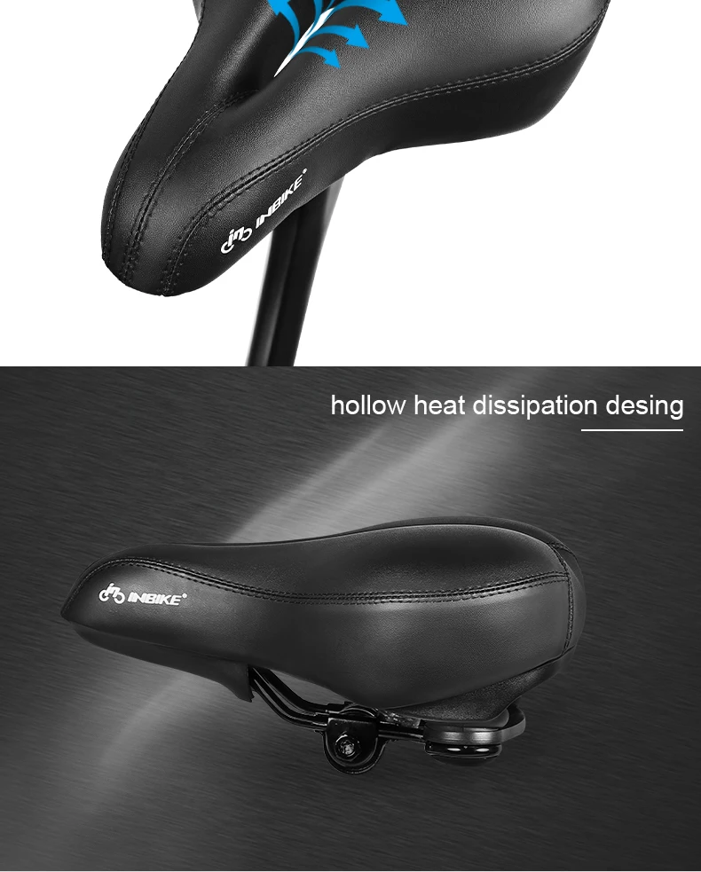 INBIKE велосипедное седло, мягкое удобное сиденье для велосипедов, винтажные велосипедные аксессуары, аксессуары для велосипеда, запчасти для велосипедов
