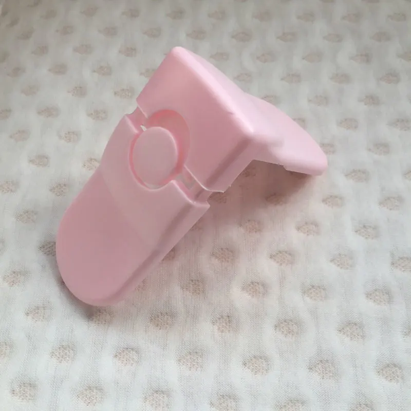 Pink 2 Шт. 5 шт. детский замок безопасности палец защита Детская безопасность для детей дверной стоппер мебель угловой пластиковый протектор безопасный замок шкафа - Цвет: Pink 2