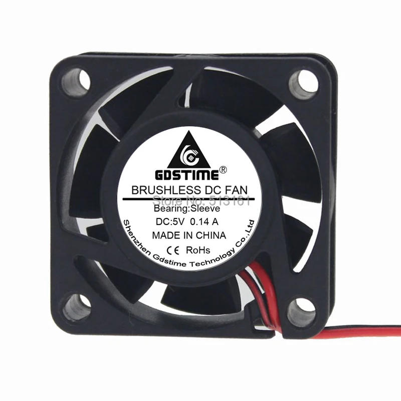 2 шт. в наборе Gdstime 4015 4 см 40 мм 5В 2Pin 40x40x15 Тихая фотография|mini cooling fan|cooling fansilent fan |